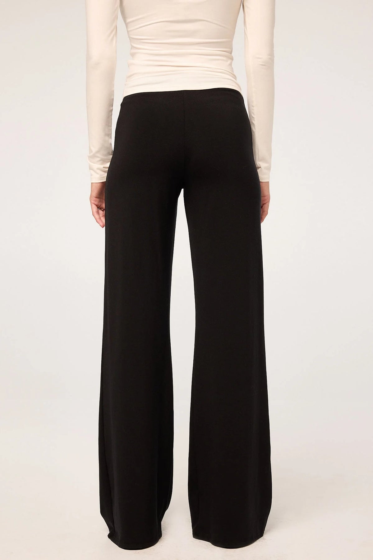 Everyday Jersey Draped Pant | Black