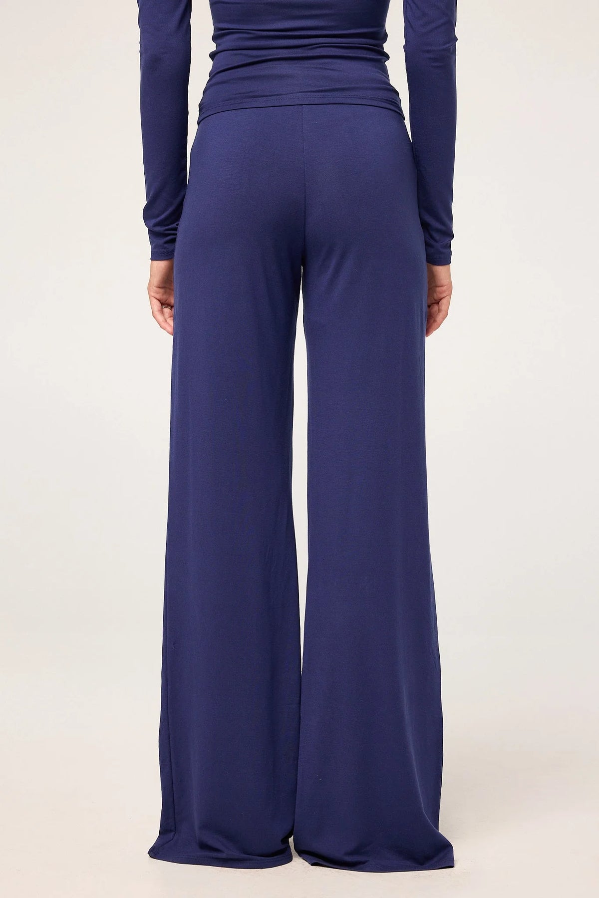 Everyday Jersey Draped Pant | Navy