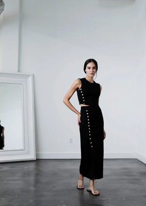 Karina Grimaldi Jade Knit Set | Black