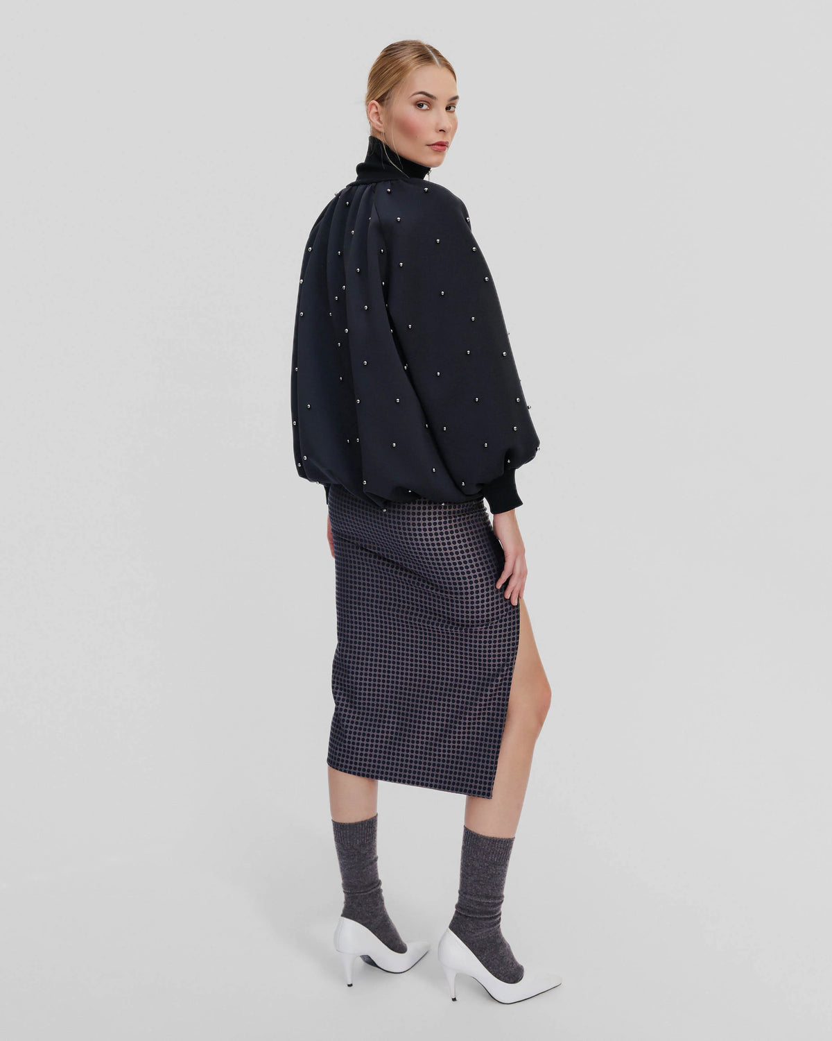 Leucothea Pearly Scuba Bomber | Black
