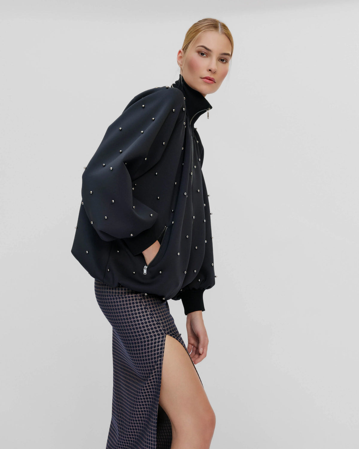 Leucothea Pearly Scuba Bomber | Black