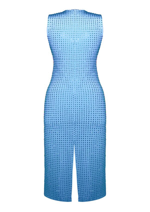 Gigii's Noa Rhinestone Mini Dress | Iconic Baby Blue