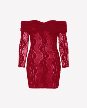 Charo Ruiz Pearl Mini Dress | Red