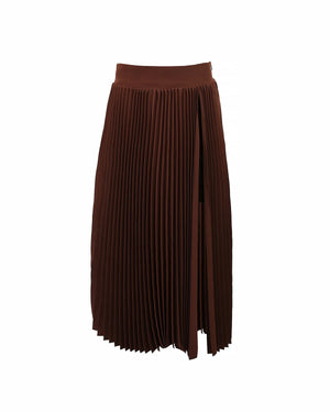 Theo the Label Atlas Midi Skirt | Koffee Bean