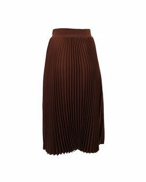 Theo the Label Atlas Midi Skirt | Koffee Bean