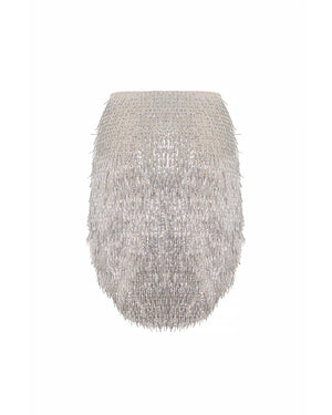 Theo the Label Kleio Sequin Skirt | Sand