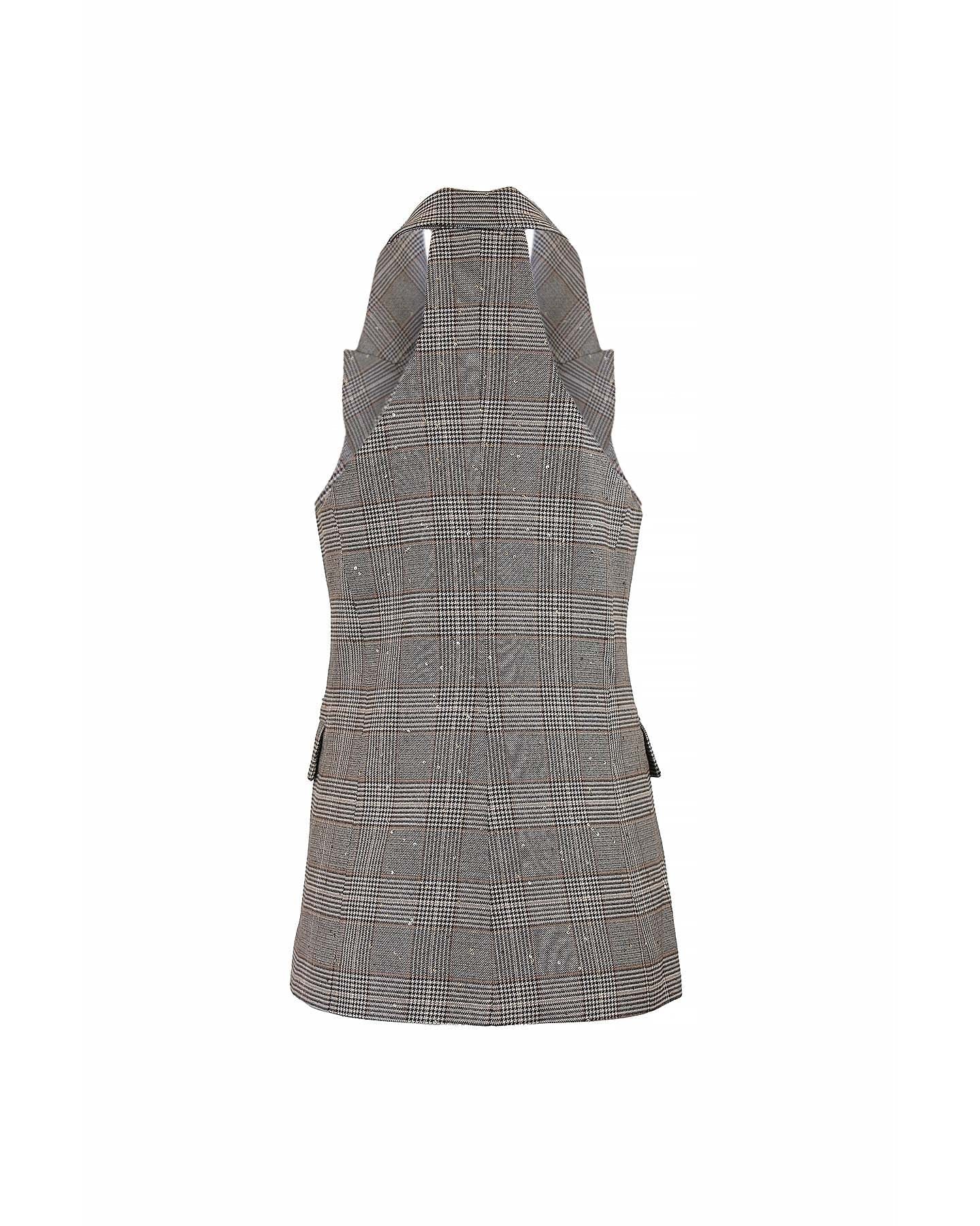 Theo the Label Eudora Halter Vest | Prince of Wales