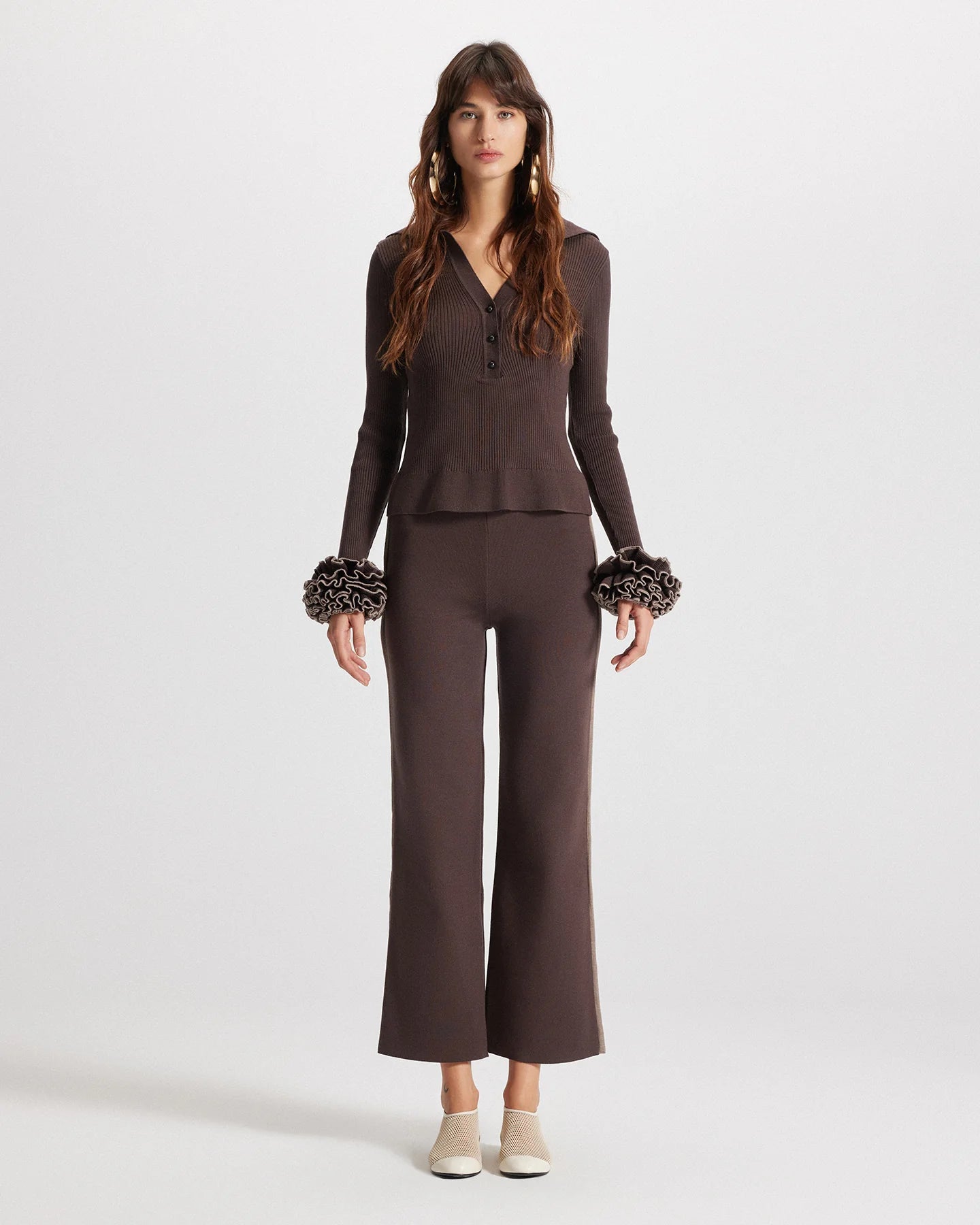 Theo the Label Nomia Pull-On Knit Pants | Koffee Bean