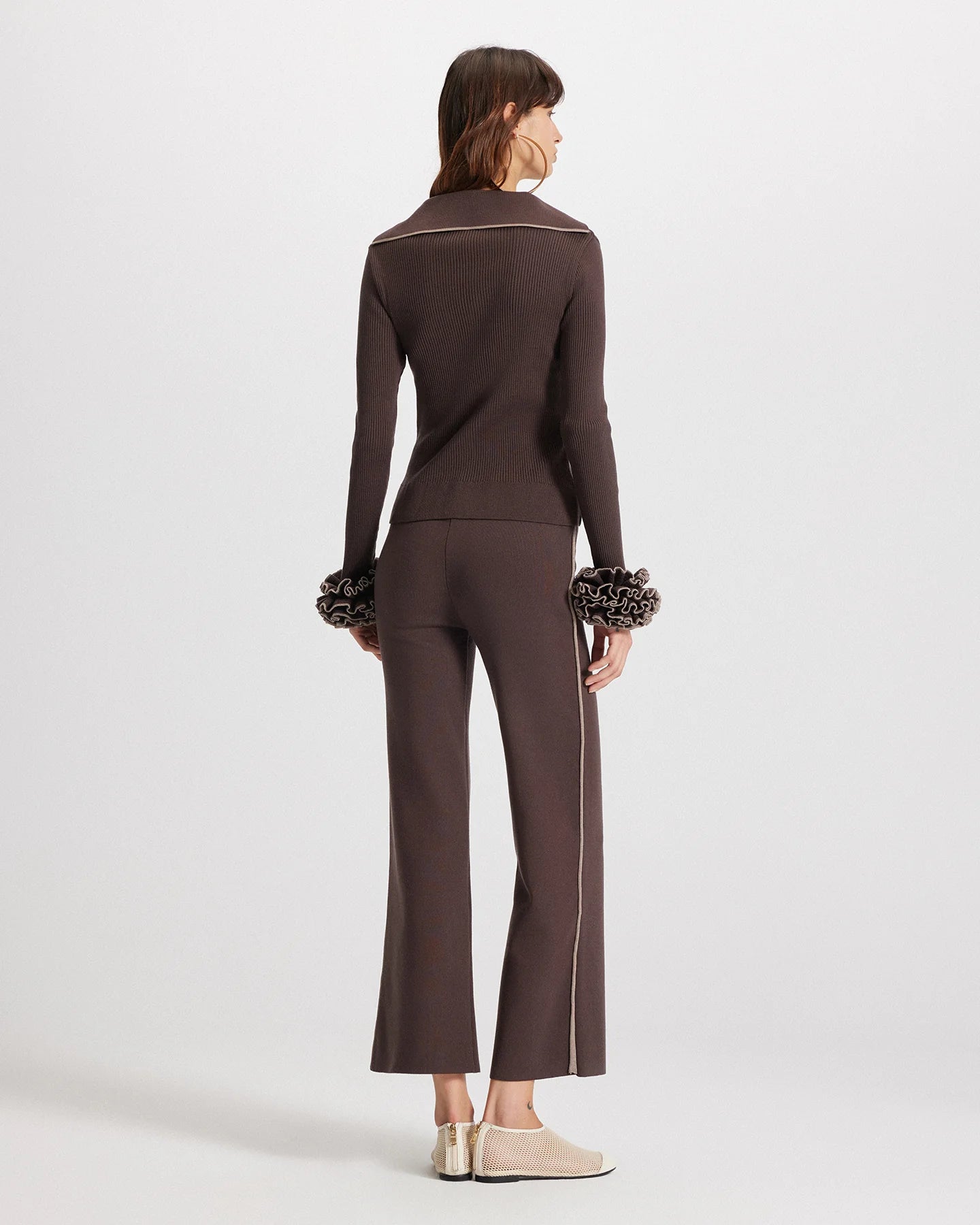 Theo the Label Nomia Pull-On Knit Pants | Koffee Bean