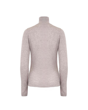 Theo the Label Nomia Second Skin Sheer Turtleneck | Grey