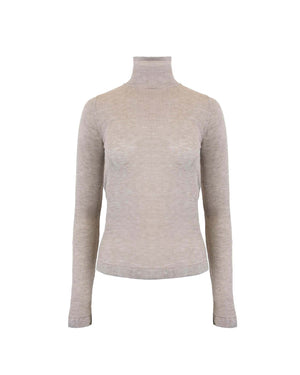 Theo the Label Nomia Second Skin Sheer Turtleneck | Grey