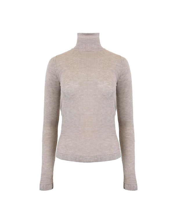 Theo the Label Nomia Second Skin Sheer Turtleneck | Grey