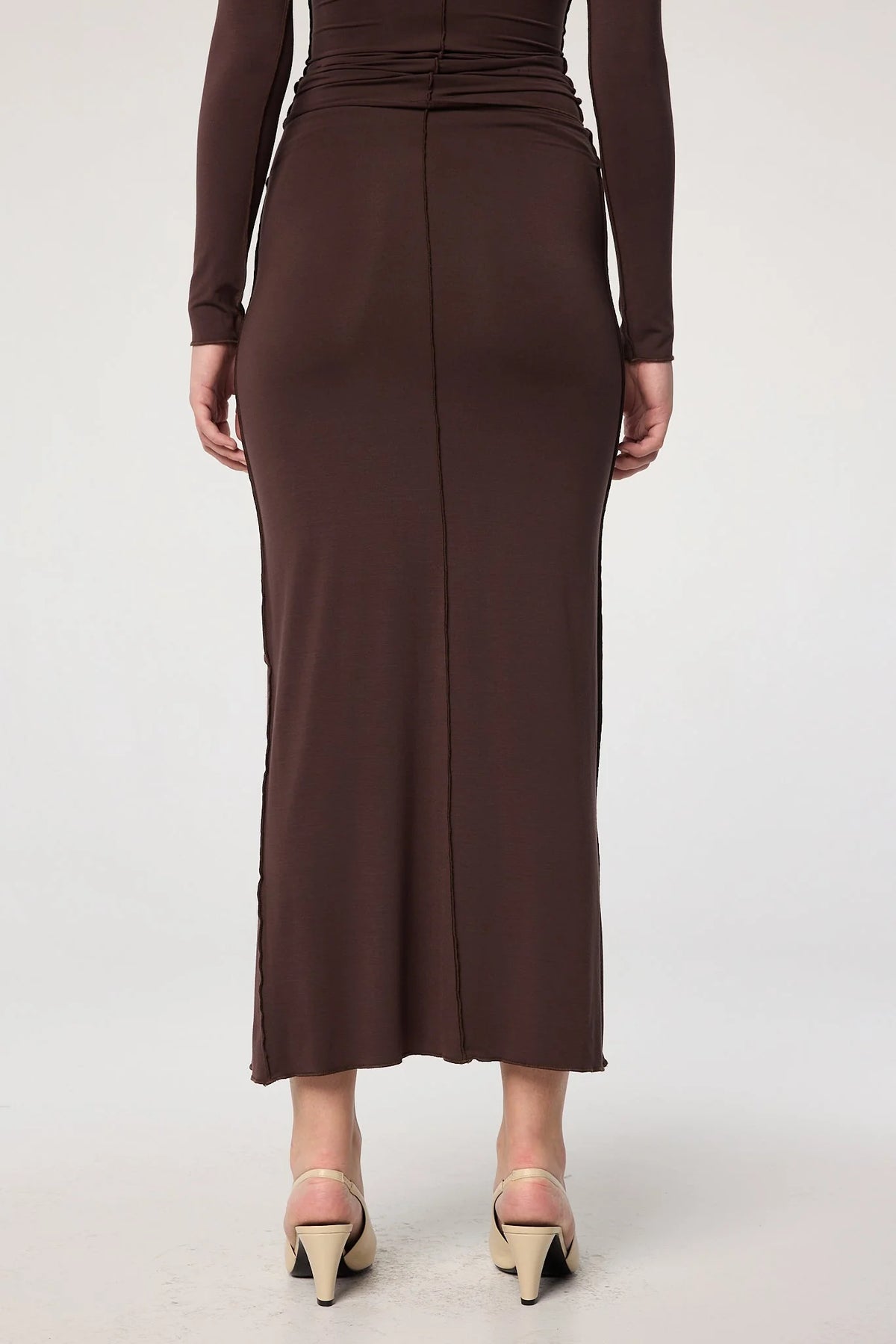 Vanna Maxi Skirt | Chocolate