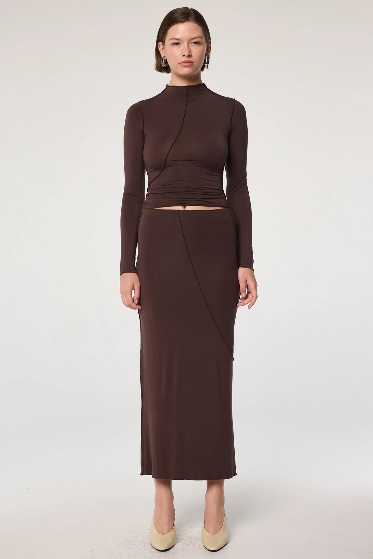 Vanna Maxi Skirt | Chocolate
