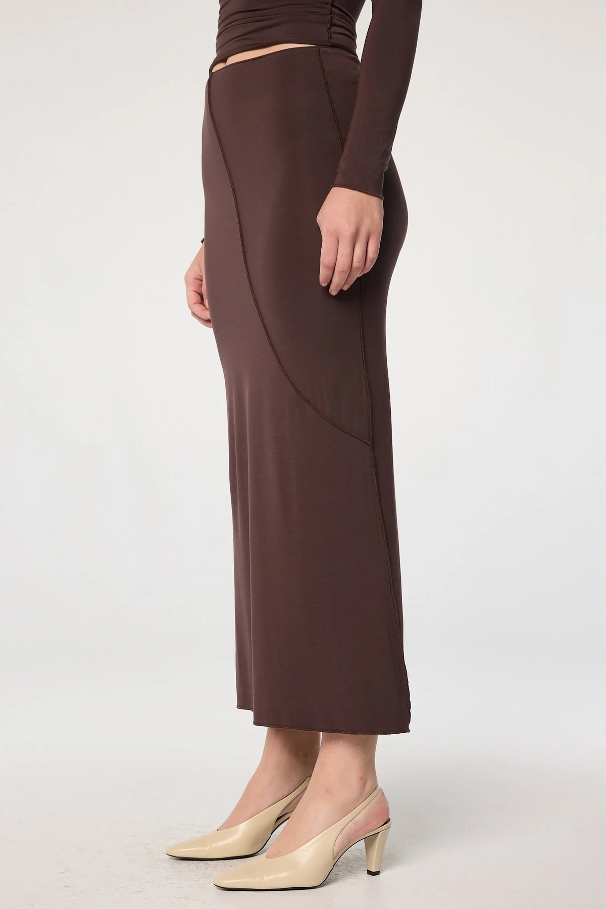 Vanna Maxi Skirt | Chocolate
