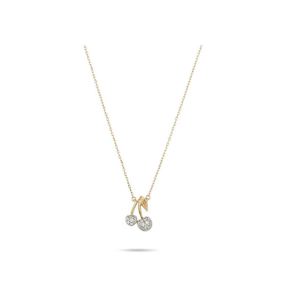 Fresh Fruit Pavé Cherry Necklace